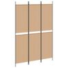 vidaXL Pannello Divisorio a 3 Pannelli Beige 150 x 220 cm Tessuto