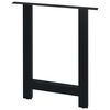 vidaXL Gambe per Tavolo da Pranzo 2 pz a Forma di H 60x72 cm