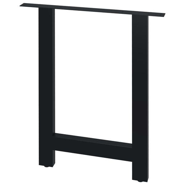 vidaXL Gambe per Tavolo da Pranzo 2 pz a Forma di H 60x72 cm