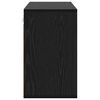 vidaXL Mobile per scarpe con lo scaffale Rovere Nero 103 x 30 x 51 cm