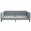 vidaXL Divano Letto con Materasso Grigio Chiaro 90x190 cm in Tessuto
