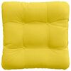 vidaXL Cuscini per Seduta 4 pcs Giallo Chiaro 40 x 40 x 12 cm Tessuto