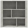 vidaXL Credenza Grigio Cemento 80x30x80 cm in Legno Multistrato