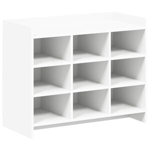 vidaXL Mobile per scarpe Bianco 85 x 39,5 x 70 cm Legno ingegnerizzato