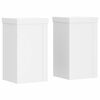 vidaXL Supporti per Piante 2 pz Bianchi 10x10x18 cm Legno Multistrato