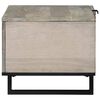 vidaXL Tavolino da salotto Beige e Nero 80 x 50 x 40 cm