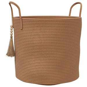 vidaXL Cestino Portaoggetti Marrone &Oslash;40x35 cm in Cotone