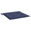 vidaXL Cuscini per Pallet 2 pz Blu Marino 50x50x4 cm in Tessuto Oxford