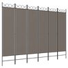vidaXL Divisorio a 6 Pannelli Antracite 240 x 220 cm Tessuto