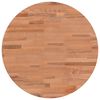 vidaXL Piano per Tavolo &Oslash;50x1,5 cm Rotondo in Legno Massello di Faggio