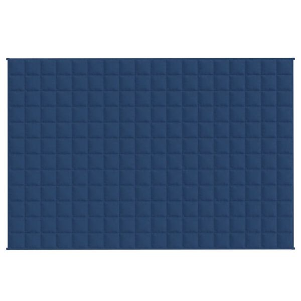 vidaXL Coperta Ponderata Blu 135x200 cm 10 kg Tessuto