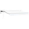 vidaXL Cornice per Tenda Manuale con LED Bianco 3,5 x 2 m