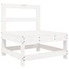 vidaXL Set Salotto da Giardino 5 pz Bianco in Legno Massello di Pino