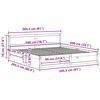 vidaXL Struttura del letto Marrone cerato 200 x 200 cm Pino massello