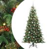 vidaXL Albero di Natale Artificiale con Rami Pieghevoli Verde 210 cm