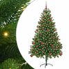 vidaXL Albero di Natale con 300 LED con supporto Verde 180 cm PE