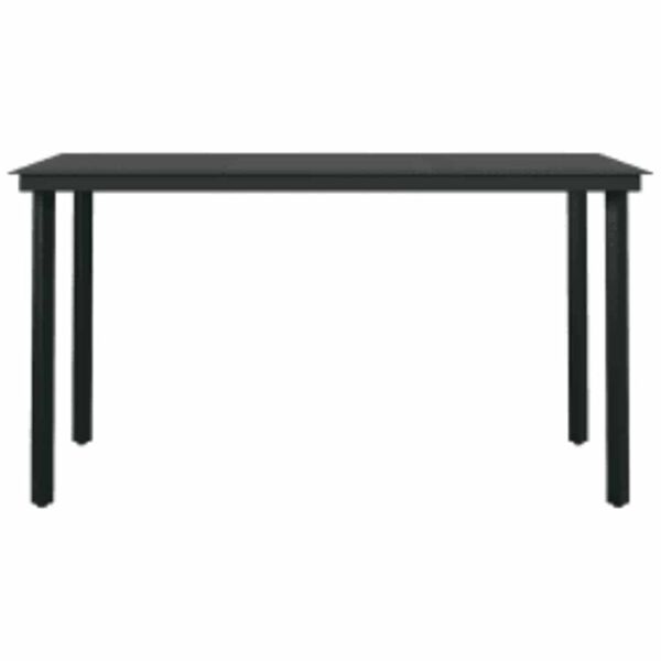 vidaXL Set da Pranzo da Giardino 5pz con Cuscini Polyrattan Vetro