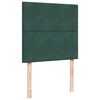 vidaXL Giroletto a Molle con Materasso Verde Scuro 80x200 cm Velluto