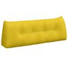 vidaXL Cuscino per Schiena Giallo 140 x 24 x 50 cm Velluto
