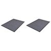 vidaXL Zerbini in PVC 2 pz Grigio 90x60 cm