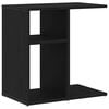 vidaXL Tavolo laterale Rovere Nero 50 x 30 x 50 cm