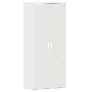 vidaXL Mobile per scarpe 80 x 39 x 178 cm Legno ingegnerizzato Bianco