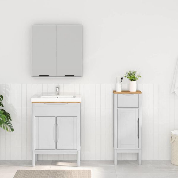 vidaXL Set di mobili per il bagno con cassetto FLORO 2 pcs Bianco