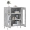 vidaXL Credenza Grigio Cemento 69,5x34x90 cm in Legno Multistrato