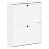 vidaXL Mobiletto per Scarpe da Muro EDE 71 x 17 x 86 cm Bianco