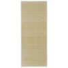 vidaXL Tappeto Rettangolare in Bamb&ugrave; Naturale 80 x 200 cm