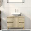 vidaXL Mobile Lavabo Rovere Sonoma 80x33x60 cm in Legno Multistrato