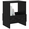 vidaXL Scaffale per riviste 2 pcs Rovere Nero 35 x 30 x 45 cm