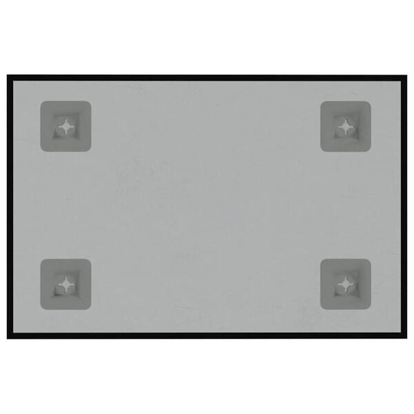 vidaXL Lavagna Magnetica a Parete Nera 30x20 cm Vetro Temperato