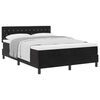 vidaXL Letto a molle con materasso Nero 160 x 200 cm Velluto