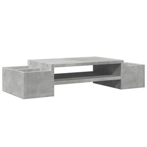 vidaXL Supporto Monitor con Contenitore Grigio 70x27x15 cm Truciolato