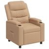 vidaXL Poltrona reclinabile Cappuccino 75 x 93 x 98 cm Tessuto