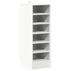 vidaXL Armadi per scarpe 31,5 x 35 x 90 cm Bianco 6 scompartimenti