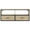 vidaXL Mobile TV Rovere Sonoma 100x31x39,5cm Legno Multistrato Metallo