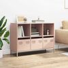 vidaXL Credenza Rosa 101,5x39x73,5 cm in Acciaio Laminato a Freddo