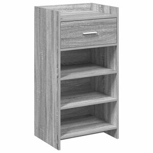 vidaXL Mobile per scarpe con cassetto Sonoma grigio 48 x 36 x 92 cm