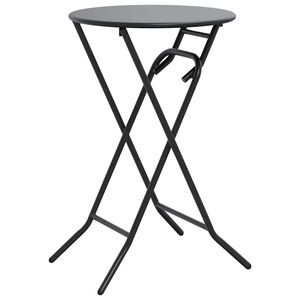 vidaXL Tavolo da Giardino Antracite 50 x 50 x 72 cm Metallo