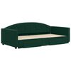 vidaXL Divano Letto Estraibile Cassetti Verde Scuro 100x200cm Velluto