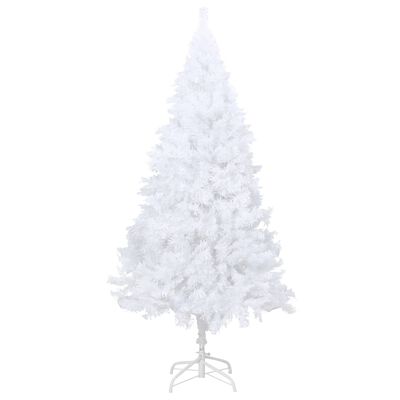 vidaXL Albero di Natale Preilluminato con Rami Spessi Bianco 210 cm