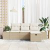 vidaXL Set di divani con cuscino 4 pcs polyrattan