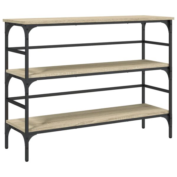 vidaXL Tavolo Consolle Rovere Sonoma 100x32x75 cm in Legno Multistrato