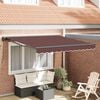 vidaXL Tenda Retrattile Marrone 300 x 250 cm Alluminio e Tessuto