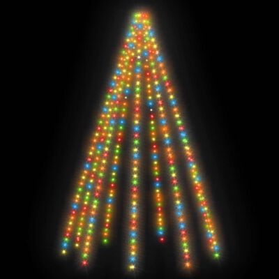 vidaXL Rete di Luce per Albero di Natale 400 LED Multicolori 400 cm