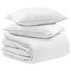 vidaXL Set di Piumoni con cuscino 3 pz Bianco Piuma d'anatra