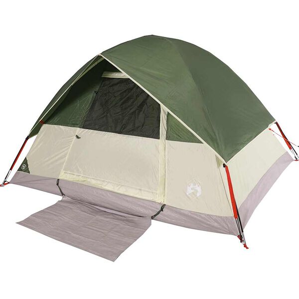 vidaXL Tenda da Campeggio a Cupola per 3 Persone Verde Impermeabile