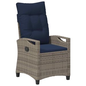 vidaXL Sedia da giardino reclinabile 56 x 60 x 112 cm acciaio